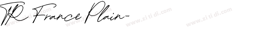TR France Plain字体转换